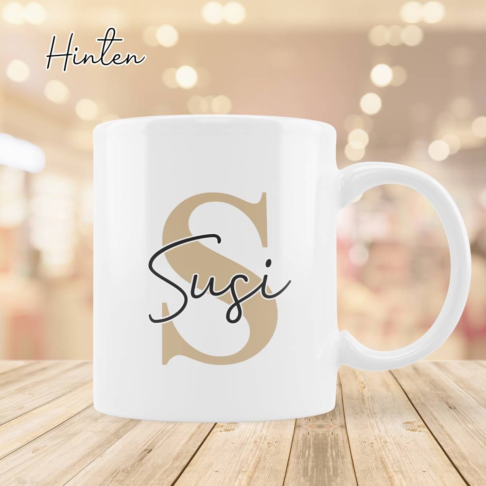 Personalisierte Kaffeetasse - Tasse Silberhochzeit mit Name - Becher 25 Jahre verheiratet - Ehepaar