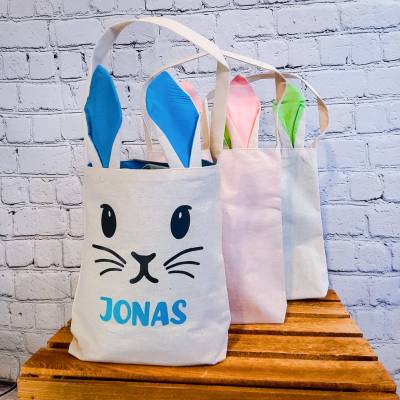 Personalisierte Ostertasche/Osterkörbchen mit Ohren