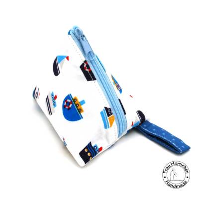 Schnullertasche * Pyramidentasche * Dreieckstasche * Maritim * Schiffe * verschiedene Größen