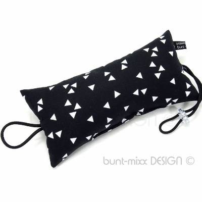 Türstopper schwarz weiß, Dreieck minmal design, abstrakt scandi style, Türpuffer Klinke, handmade by BuntMixxDESIGN 