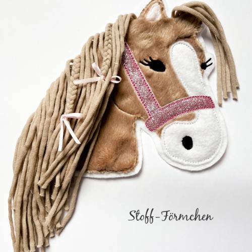 Große Pony Lulu-Applikation braun