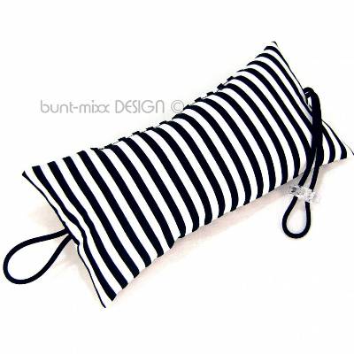 Türstopper schwarz-weiss, Streifen gestreift, für die Klinke, Feststellfunktion, handmade by BuntMixxDESIGN