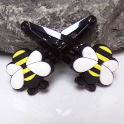 Bienen Haarklammern Haarclips Biene Sommer 