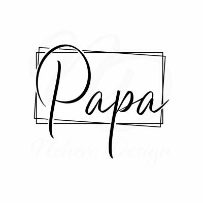 Plotterdatei Papa Vatertag DIY Geschenk Geburt Baby Digitale Datei SVG  - freie Kleingewerbliche Nutzung inklusive
