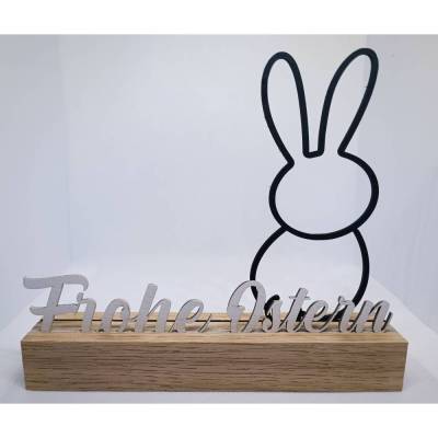 Osterdeko Osterhase Schriftzug Ostern dekorativer Schriftzug