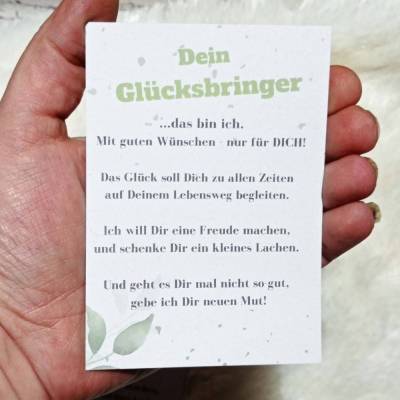 Spruchkarten  für Glücksbringer