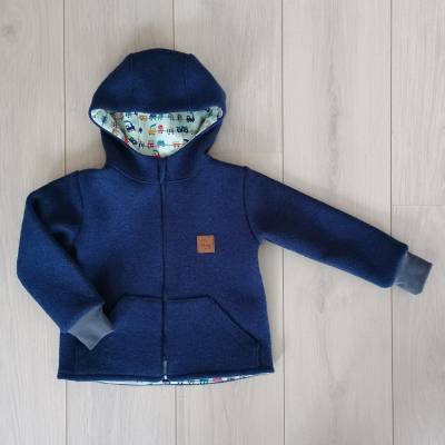 Walkjacke Gr. 92, dunkelblau