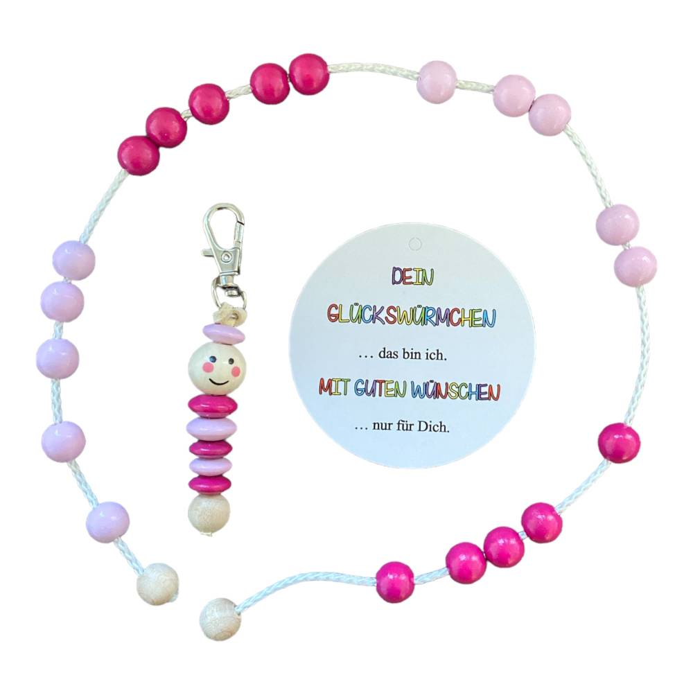 Rechenkette 20er, Schulkind 2026, Glückswürmchen, Geschenk Einschulung, Sorgenwurm, Mutmacher, Füllung Schultüte Bild 4