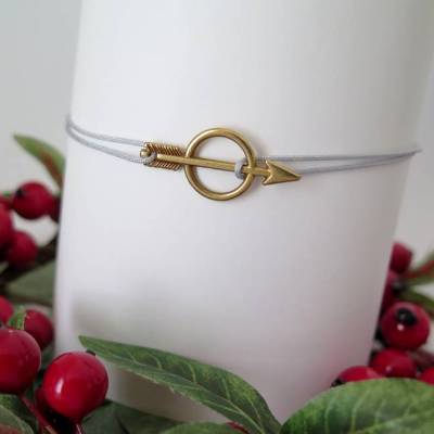 Armband Pfeil Freundschaftsarmband Farbwahl 25 Farben Liebe Amor