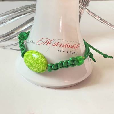 Makramee-Armband Knotenarmband handgemacht grün