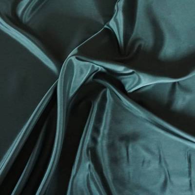 FUTTERSTOFF Satin dunkelgrün grün Meterware, in Europa hergestellt, seidig glänzend weicher Stofffall 1,45 meter breit 
