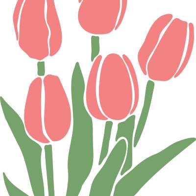 Tulpen Frühling Plotterdatei - SVG Download Datei - Plotterdatei - Basteln - DIY - Cricut - Blumen