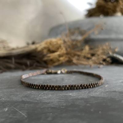 Handgefertigtes Armband aus japanischen Saatperlen  •|• Ethno •|• Bohostyle •|• feminin