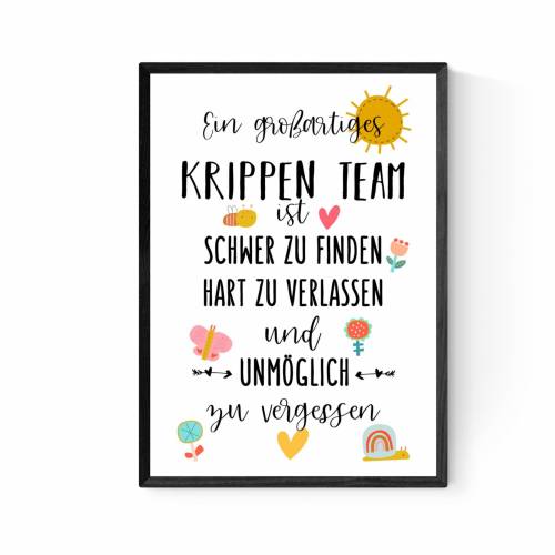 Abschiedsgeschenk Krippe Kita Team Erzieherin Geschenk Danke Geschenk Abschied