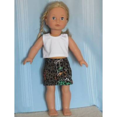 Top und Rock für Stehpuppen von 45-50 cm