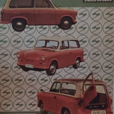Kraftfahrzeug-technik  -  Oktober 1961  -  Trabant Kombi von allen Seiten Betrachtet