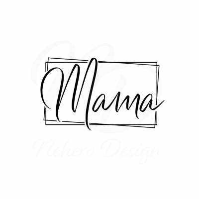 Plotterdatei Mama Muttertag DIY Geschenk Geburt Baby Digitale Datei SVG  - freie Kleingewerbliche Nutzung inklusive