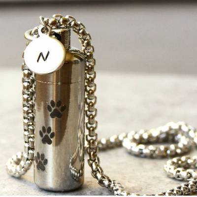 Kette Urne Tierhaare oder Asche stilvolle persönliche Erinnerung emotionales Geschenke