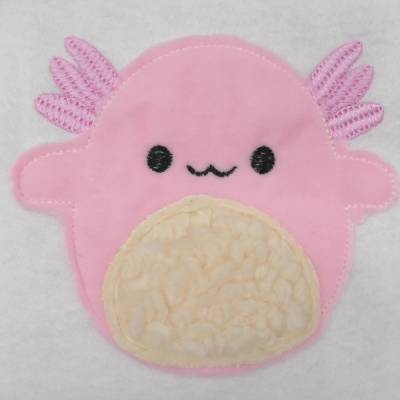 Axolotl Applikation Patch zum Annähen Aufbügeln für Schultüte & co.