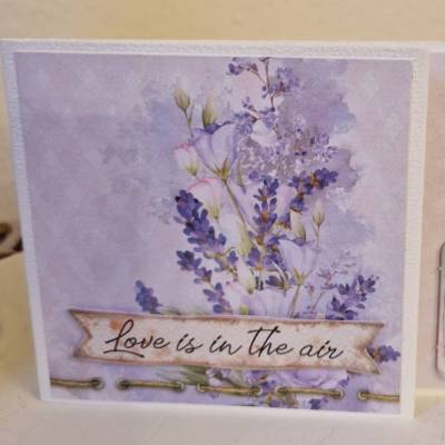 Valentinskarte / Romantische Grußkarten / Valentinstag Blumenkarte / Liebesgrüße mit floraler Note / Blumenstrauß