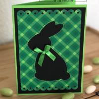 Plotterdatei Osterkarte Osterhase