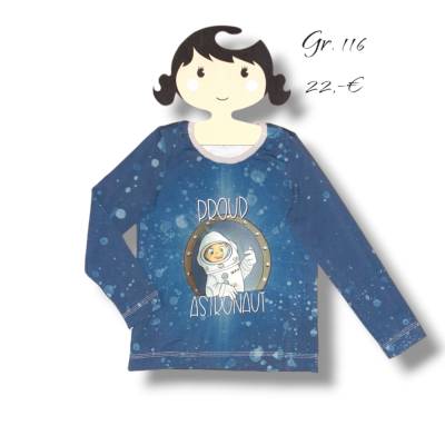 Langarmshirt Astronaut Rakete Gr. 116