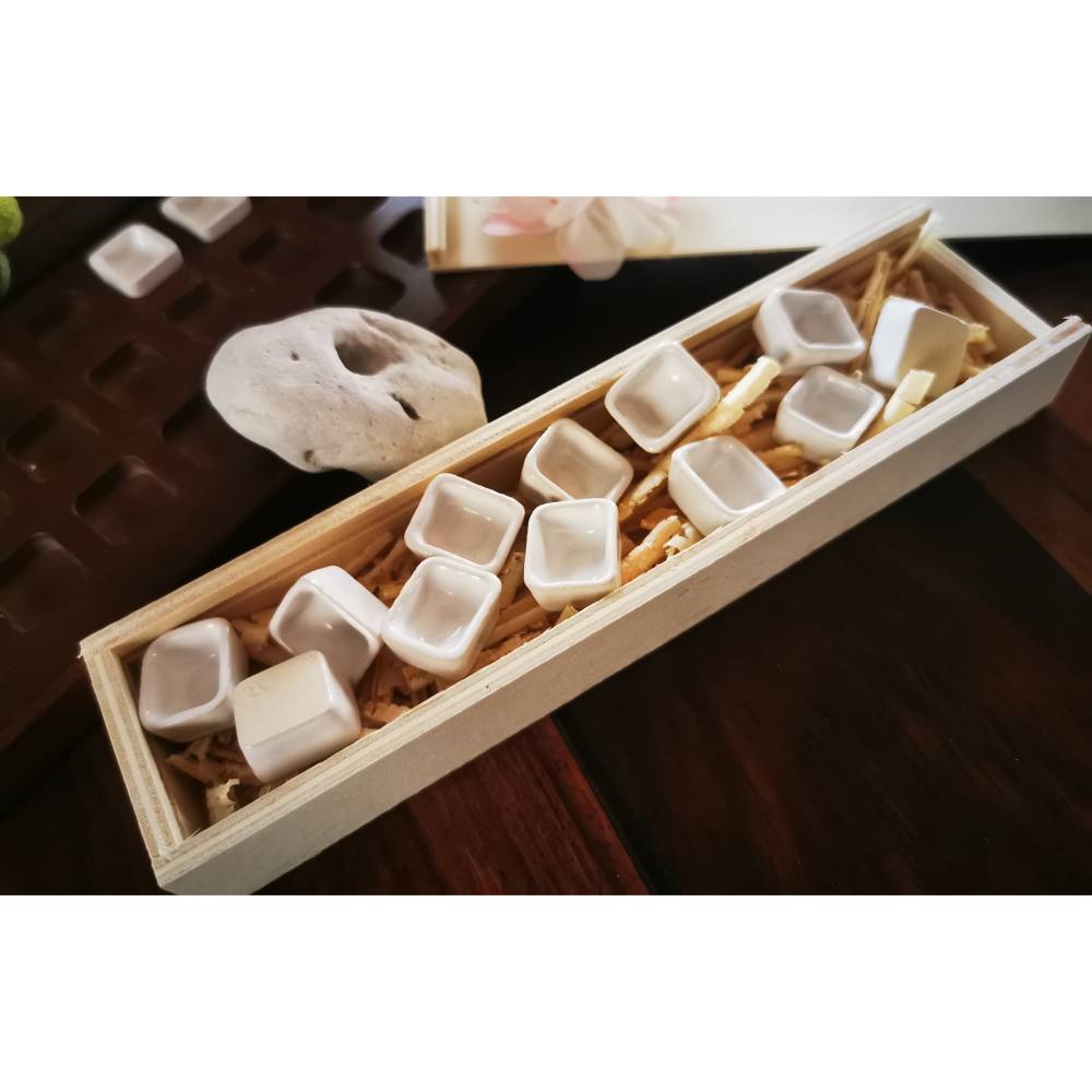 12 Keramik-Pfännchen/Näpfchen Aquarell