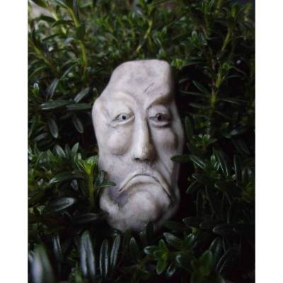 Marmor Miniatur Gesicht Kopf Monogramm