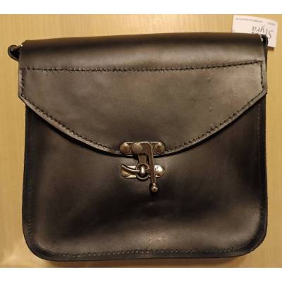 Handtasche aus schwarzem Leder