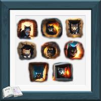Digipapier crazy cats