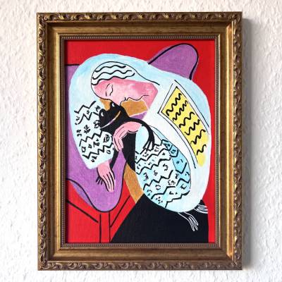 Henri Matisse - Der Froschtraum, The Frog Dream, Traum, Dream, Froschbild, Fauvismus, Originalbild, Acrylmalerei, Unikat