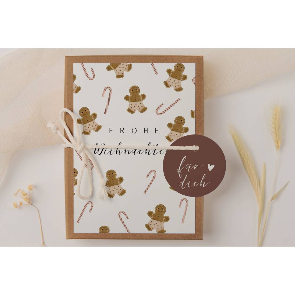 Geschenkschachtel Zuckerstange Geldgeschenk Weihnachten Lebkuchen - Geldgeschenk Weihnachten Weihnachtsgeschenk Geld Ver Bild 3