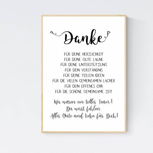 Abschiedsgeschenk Kollegin Kollege Verabschiedung Ruhestand Rente Geschenk Poster Bild