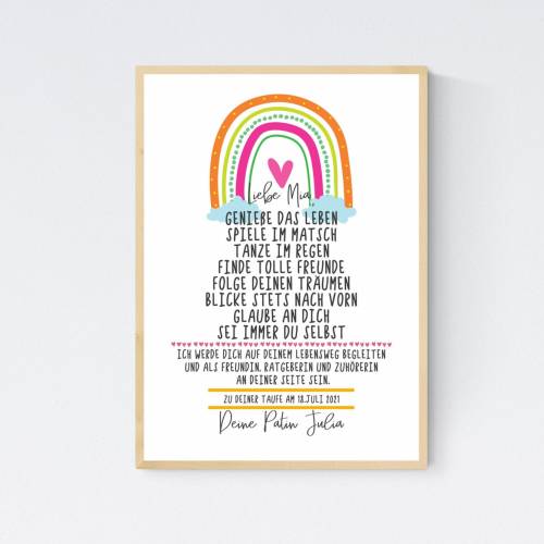 Taufgeschenk Geschenk zur Taufe Taufpate Taufpatin Patenkind Taufbrief