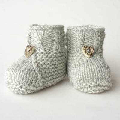 Strickanleitung Babyschuhe Strickschuhe PDF E-Book Stricken Handarbeit Baby Trachtenschuhe