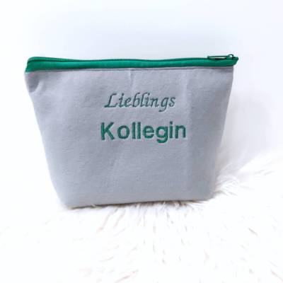 Kosmetiktasche Lieblings Kollegin aus Filz