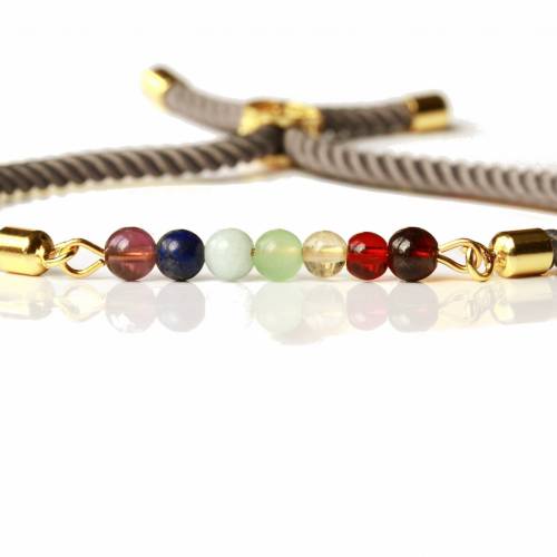 Edelstein Chakra Armband symbolisiert die sieben Chakren ein perfektes Geschenk für sie