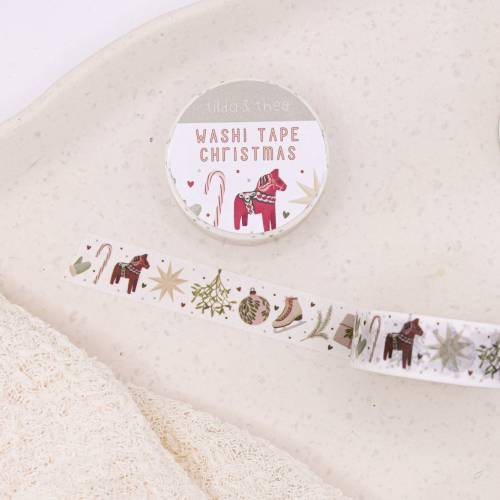Washi Tape Weihnachten Klebeband Christmas Pattern - Christmas Washi Tape - Masking Tape Bullet Journal Schweden God Jul