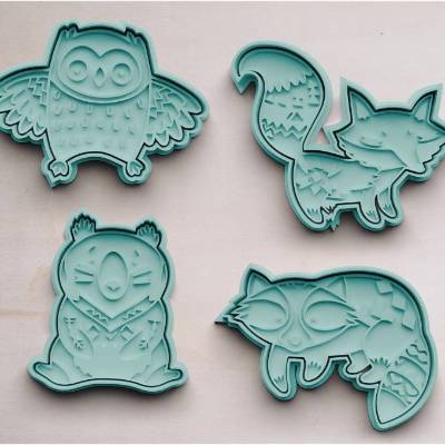 Waldtiere Keksausstecher | Cookie Cutters | Ausstechform | Keksform | Plätzchenform | Plätzchenausstecher 