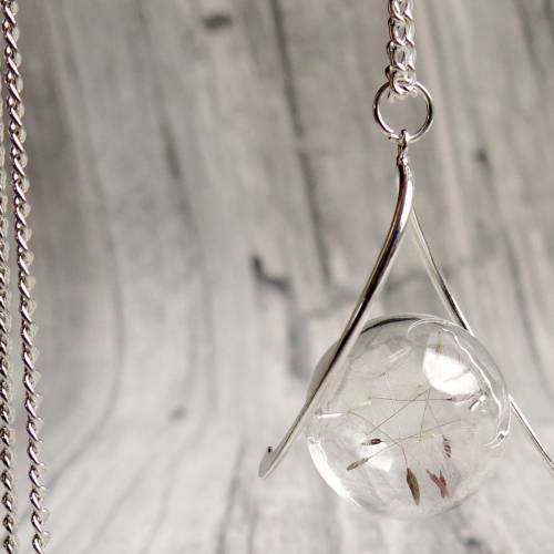 Kette Pusteblume by Ladyville / Helix Kette / Geschenk für Sie / Brautjungfer Geschenk