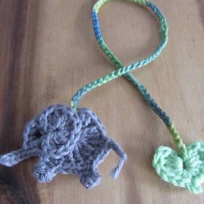 Nabelschnurbändchen Elefant - Geburt - 100% Baumwolle