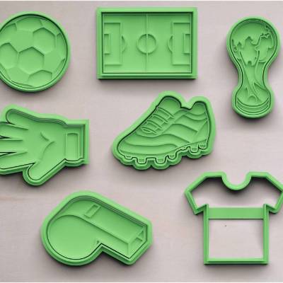 Fußball Keksausstecher | Cookie Cutters | Ausstechform | Keksform | Plätzchenform | Plätzchenausstecher 