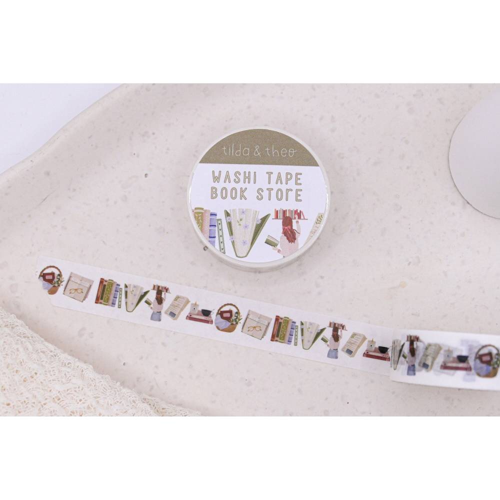 Washi Tape Bücher Lesen Klebeband Scrapbook Washi - Reading Elements Washi Tape - Masking Tape Bullet Journal Booklover Bild 1