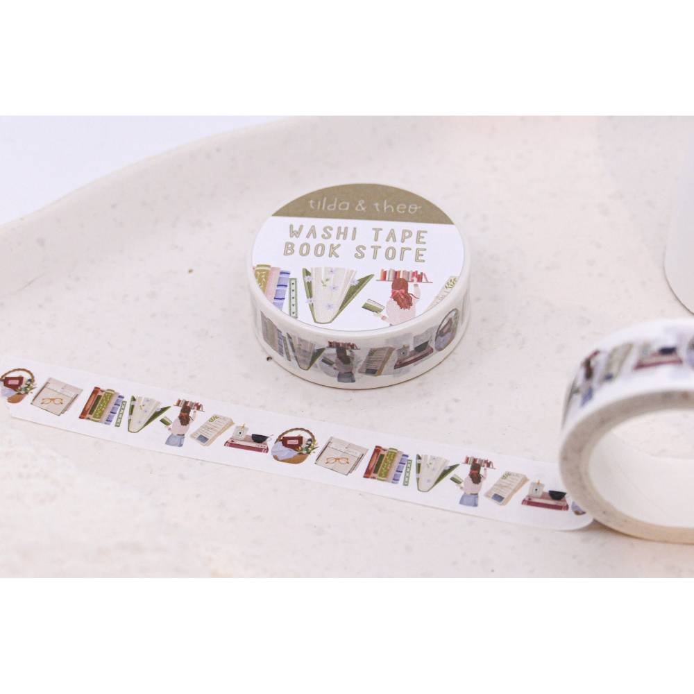 Washi Tape Bücher Lesen Klebeband Scrapbook Washi - Reading Elements Washi Tape - Masking Tape Bullet Journal Booklover Bild 2