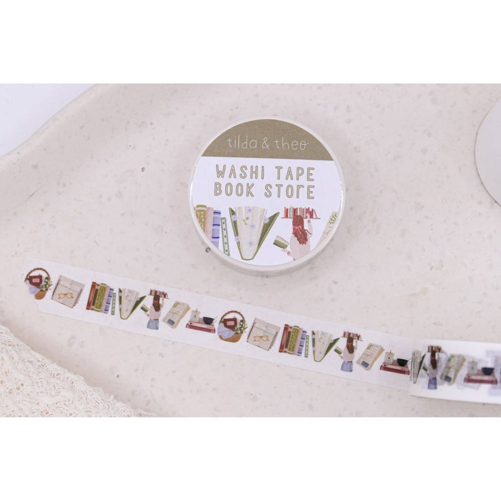 Washi Tape Bücher Lesen Klebeband Scrapbook Washi - Reading Elements Washi Tape - Masking Tape Bullet Journal Booklover Bild 3