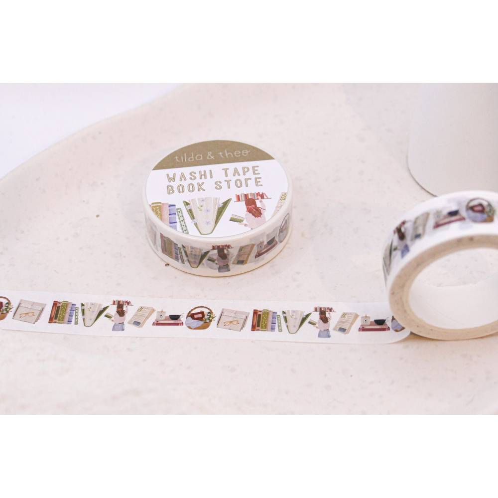 Washi Tape Bücher Lesen Klebeband Scrapbook Washi - Reading Elements Washi Tape - Masking Tape Bullet Journal Booklover Bild 5