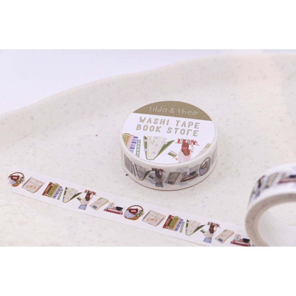 Washi Tape Bücher Lesen Klebeband Scrapbook Washi - Reading Elements Washi Tape - Masking Tape Bullet Journal Booklover Bild 6