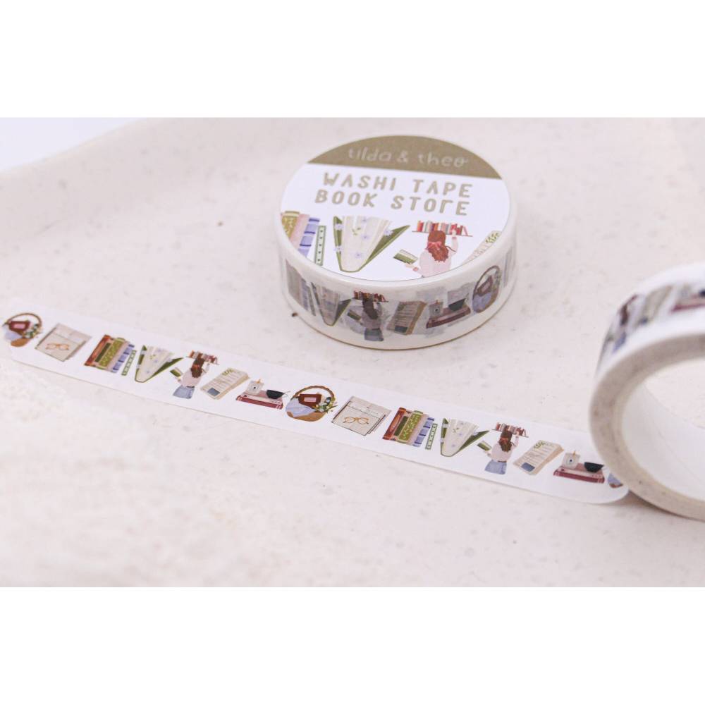 Washi Tape Bücher Lesen Klebeband Scrapbook Washi - Reading Elements Washi Tape - Masking Tape Bullet Journal Booklover Bild 7