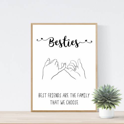 Geschenk Weihnachtsgeschenk Geburtstagsgeschenk Beste Freundin Freundin Poster Bild