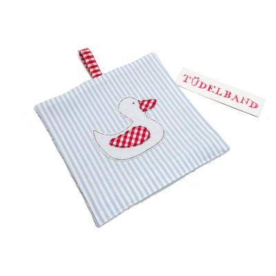 Babywaschlappen Kinderwaschlappen...Schnutentuch...kleines Entchen...hellblau...rot...